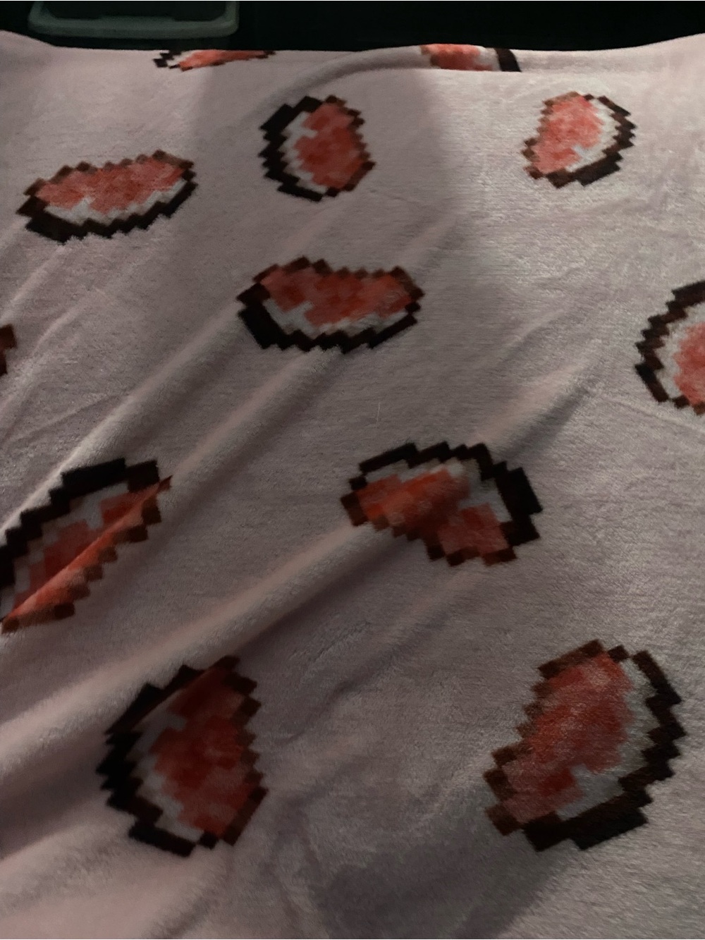 Soft Pink Pixel porkchopThrow Blanket - Cozy Decorative Throw